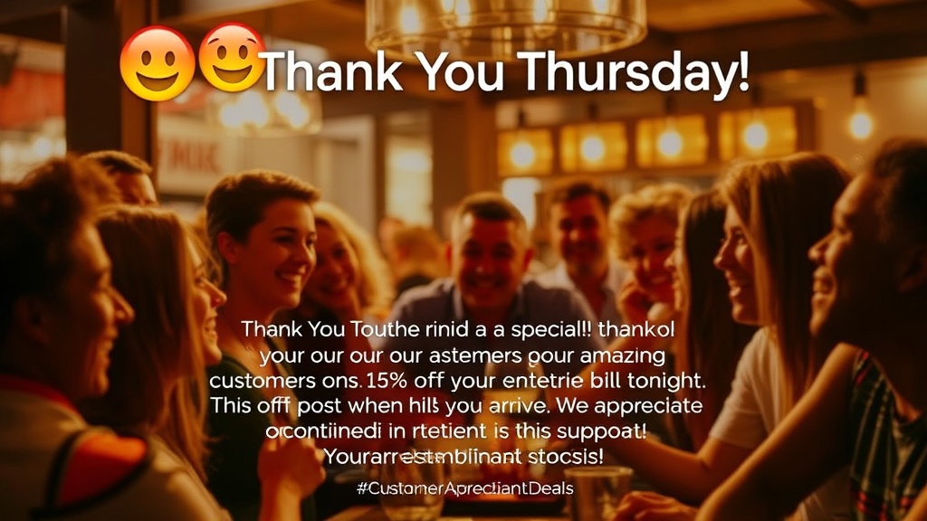 Customer Appreciation Google Post example