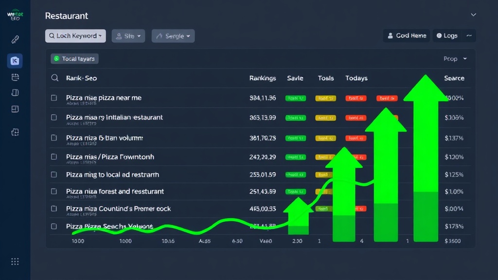 Keyword Ranking Dashboard SEO analysis example
