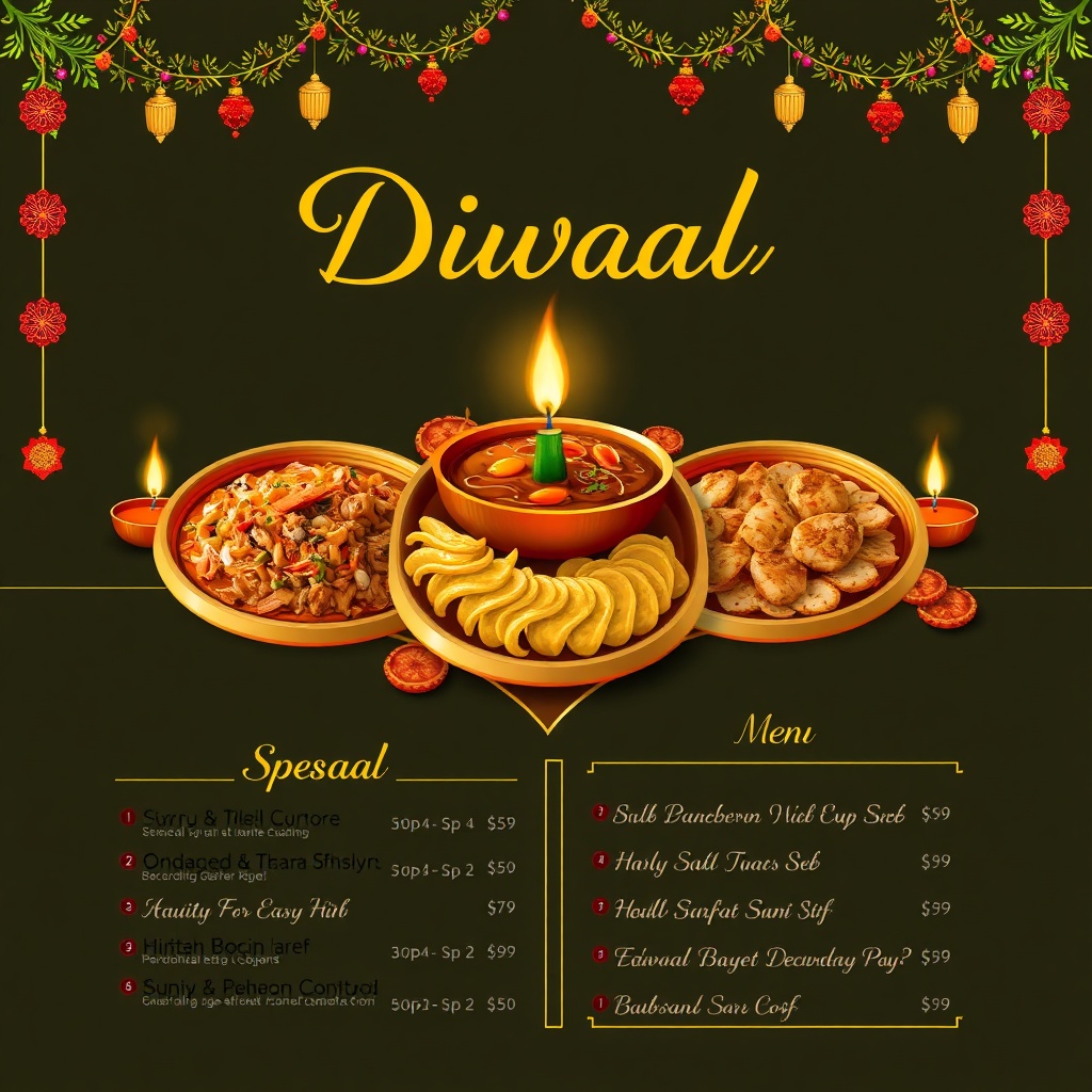 Seasonal Menu for Holidays and Special Occasions