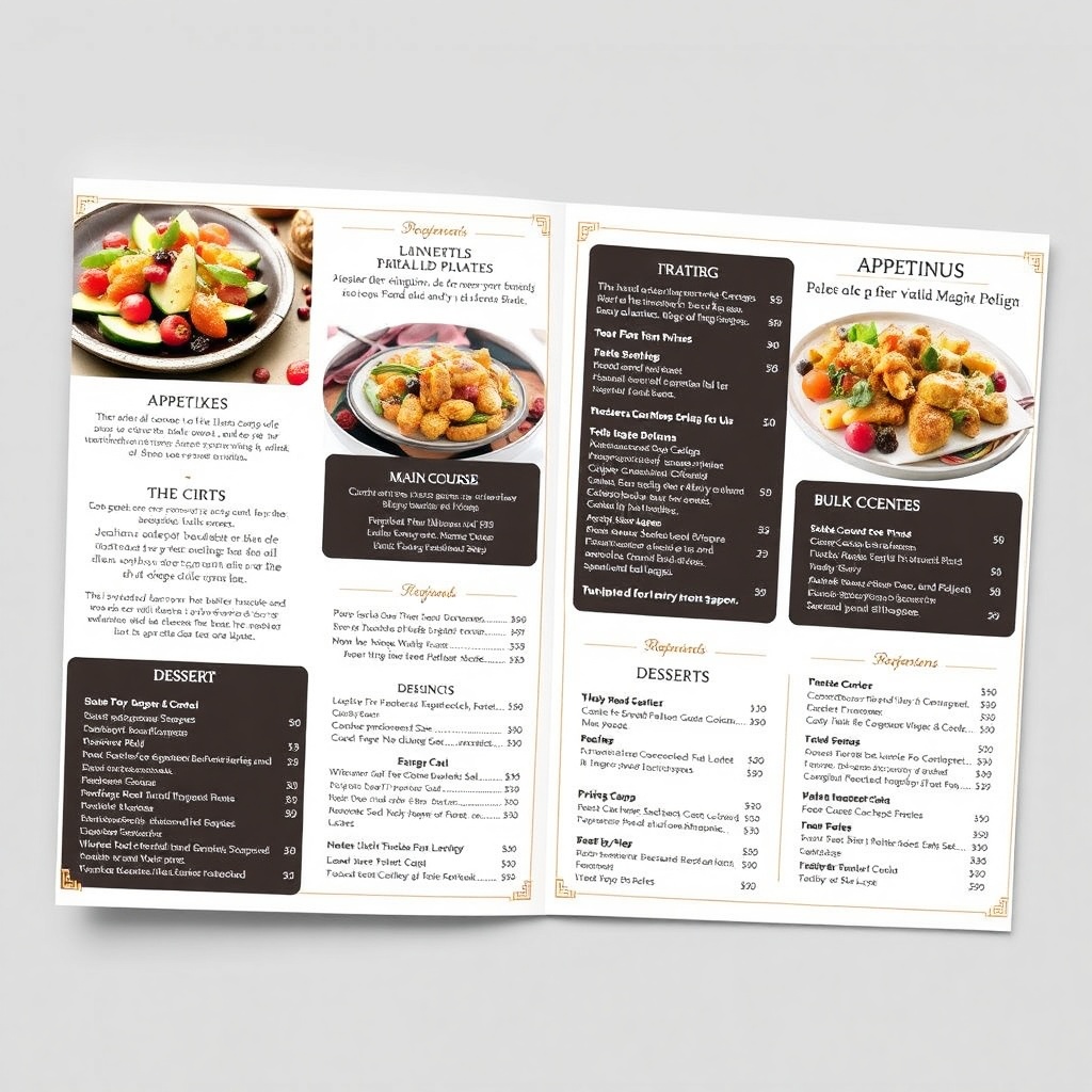 Catering Menu for Events and Parties