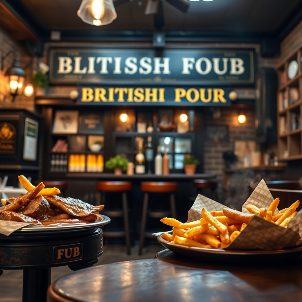 AI British Pub Food Photography UK - Traditional Flavors, Modern Appeal