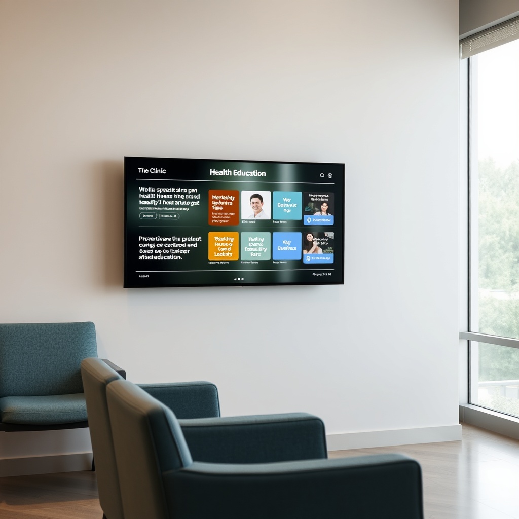 Clinic Health Education TV - Patient Education Content on TV Displays