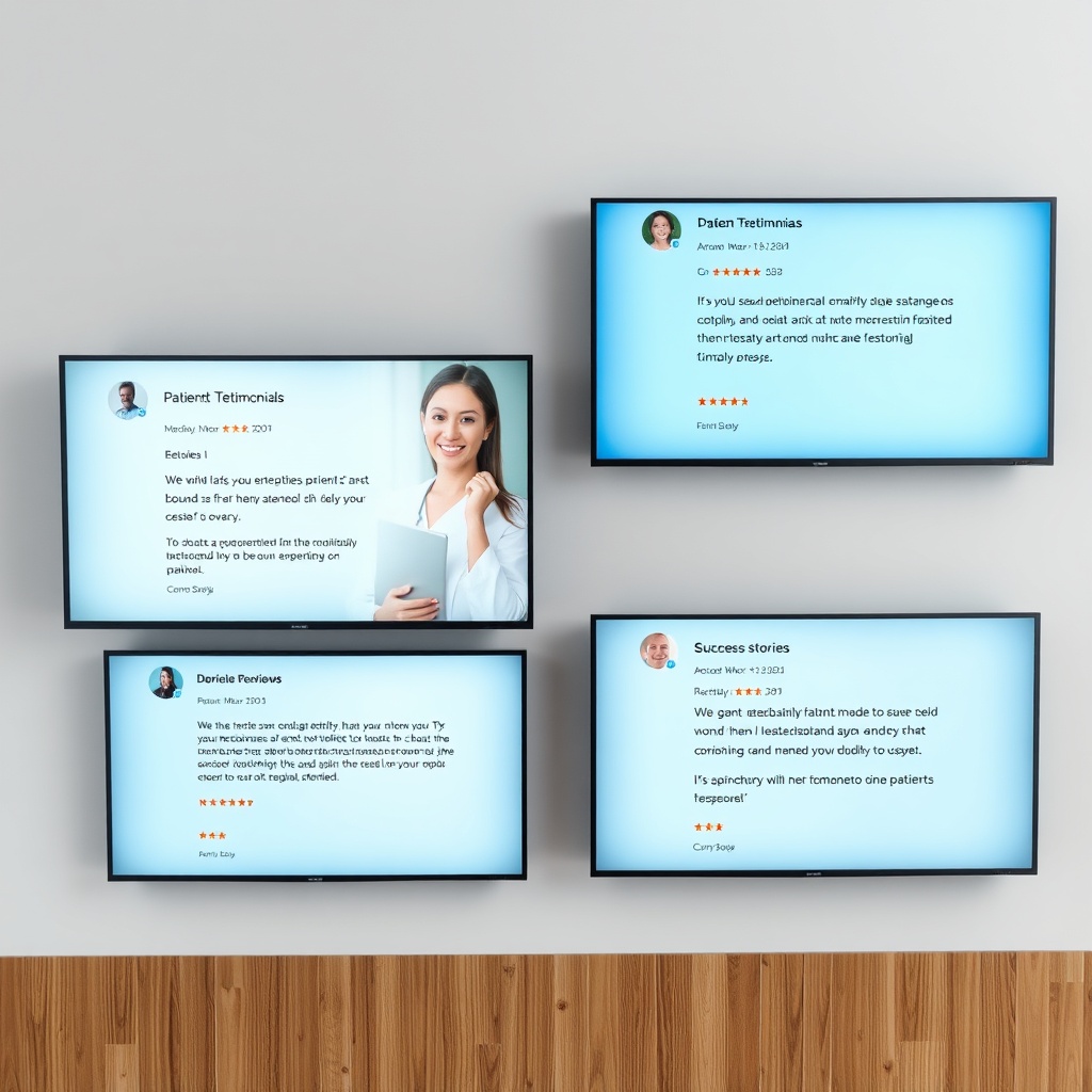 Clinic Patient Testimonials TV - Display Patient Reviews on Clinic TVs