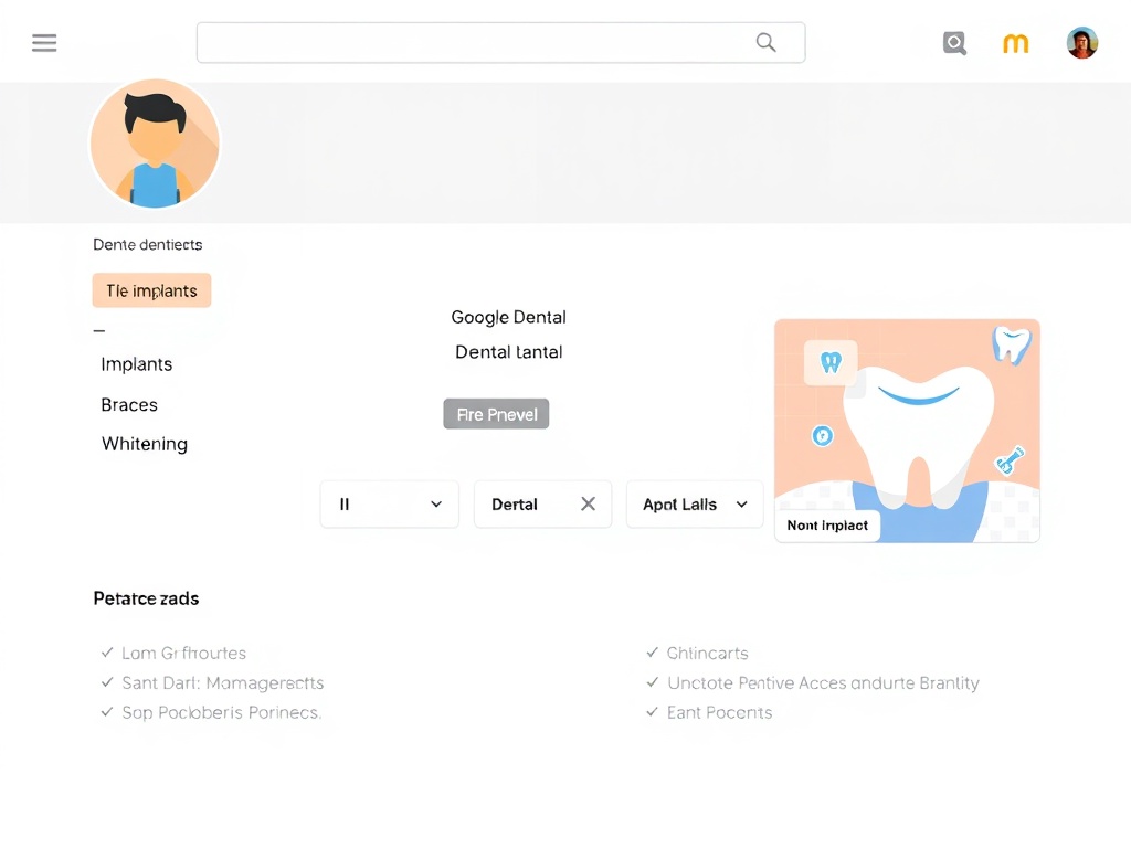 Dental services management on Google Business Profile
