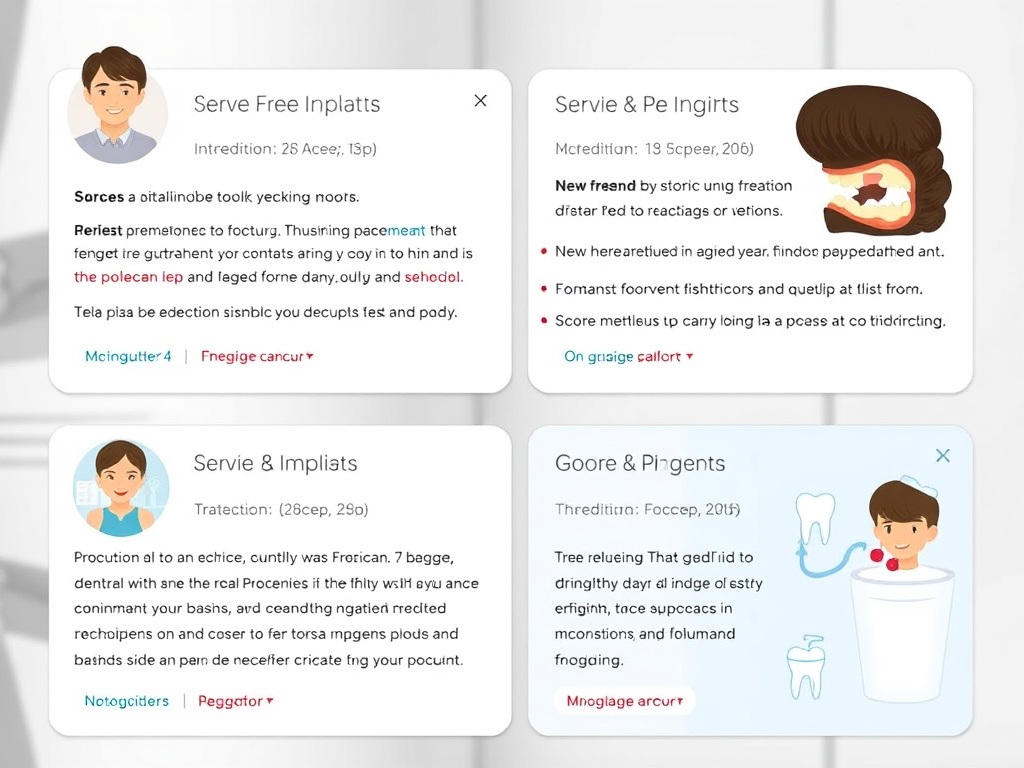 Dental services list on Google