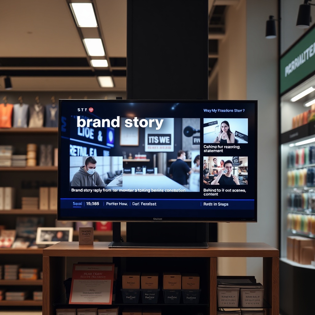 Retail Brand Storytelling TV - Tell Your Brand Story on Store TVs