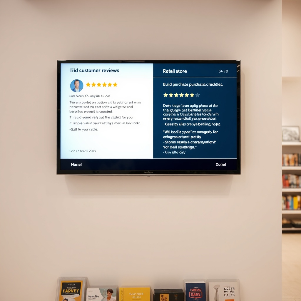 Retail Customer Reviews TV - Display Reviews & Testimonials on Store TVs
