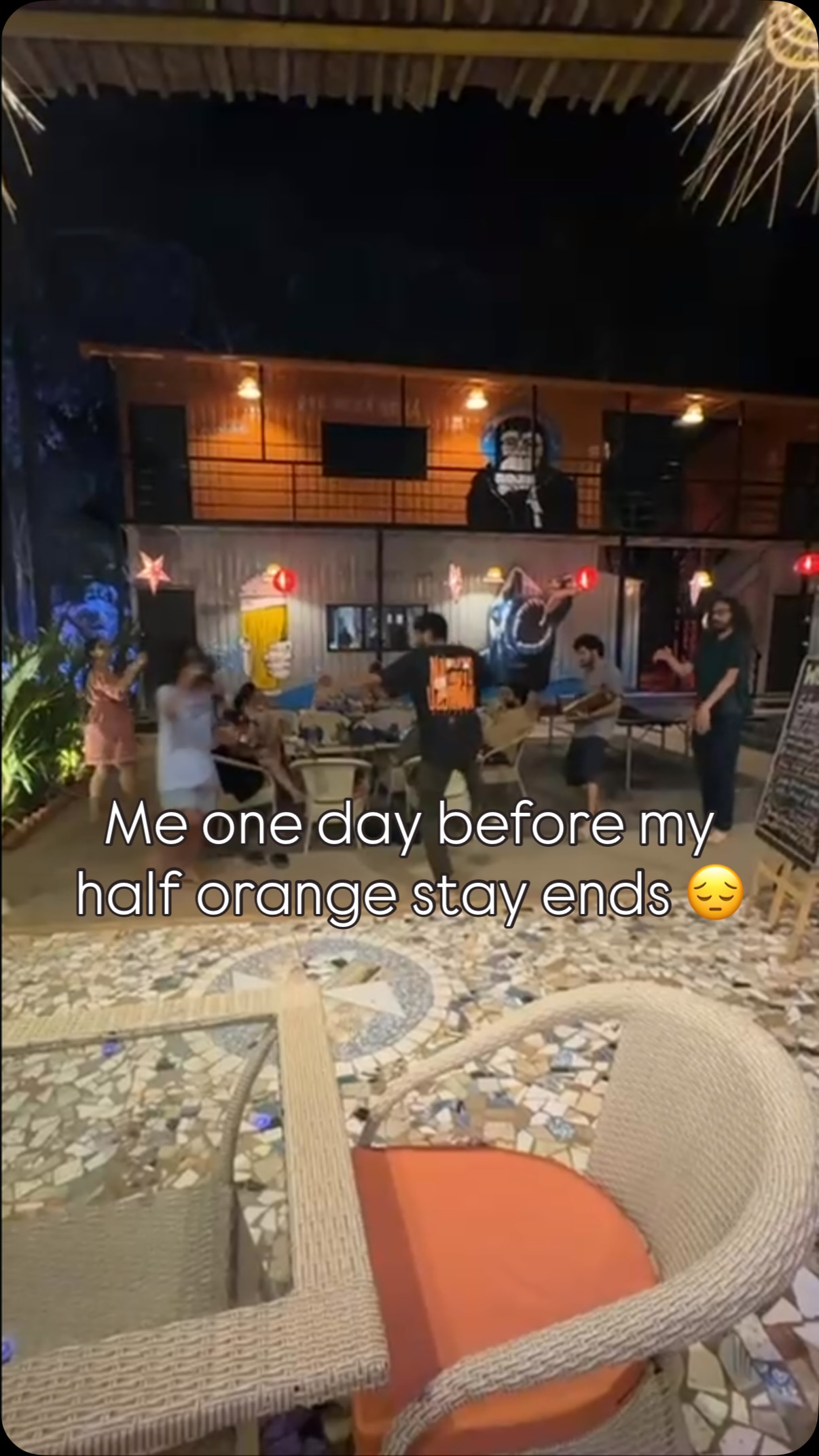 Me before my half orange stay ends. I don’t want to go back. 😭🏖️

Give us a call for more details, or you can drop a dm in our inbox as well. Get ready for the best budget stay connected ALL the hotspots! See you soon! 

#goadiaries #hostelingoa #hotelingoa #vagator #goa