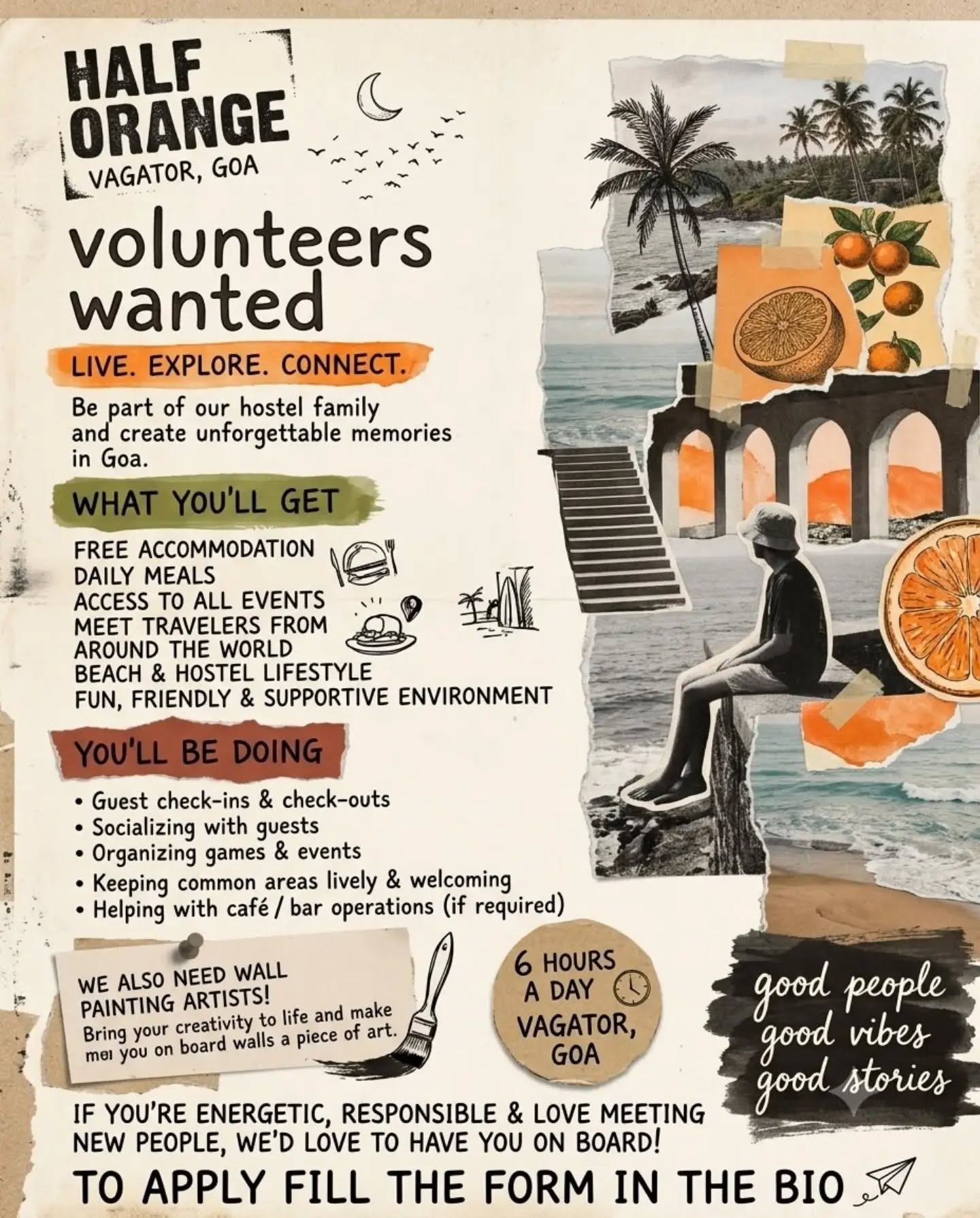 We need Immediate Joiners, please fill out the forms in bio.
#volunteer #volunteeringhostel #goahostel #backpackersgoa #goavolunteering