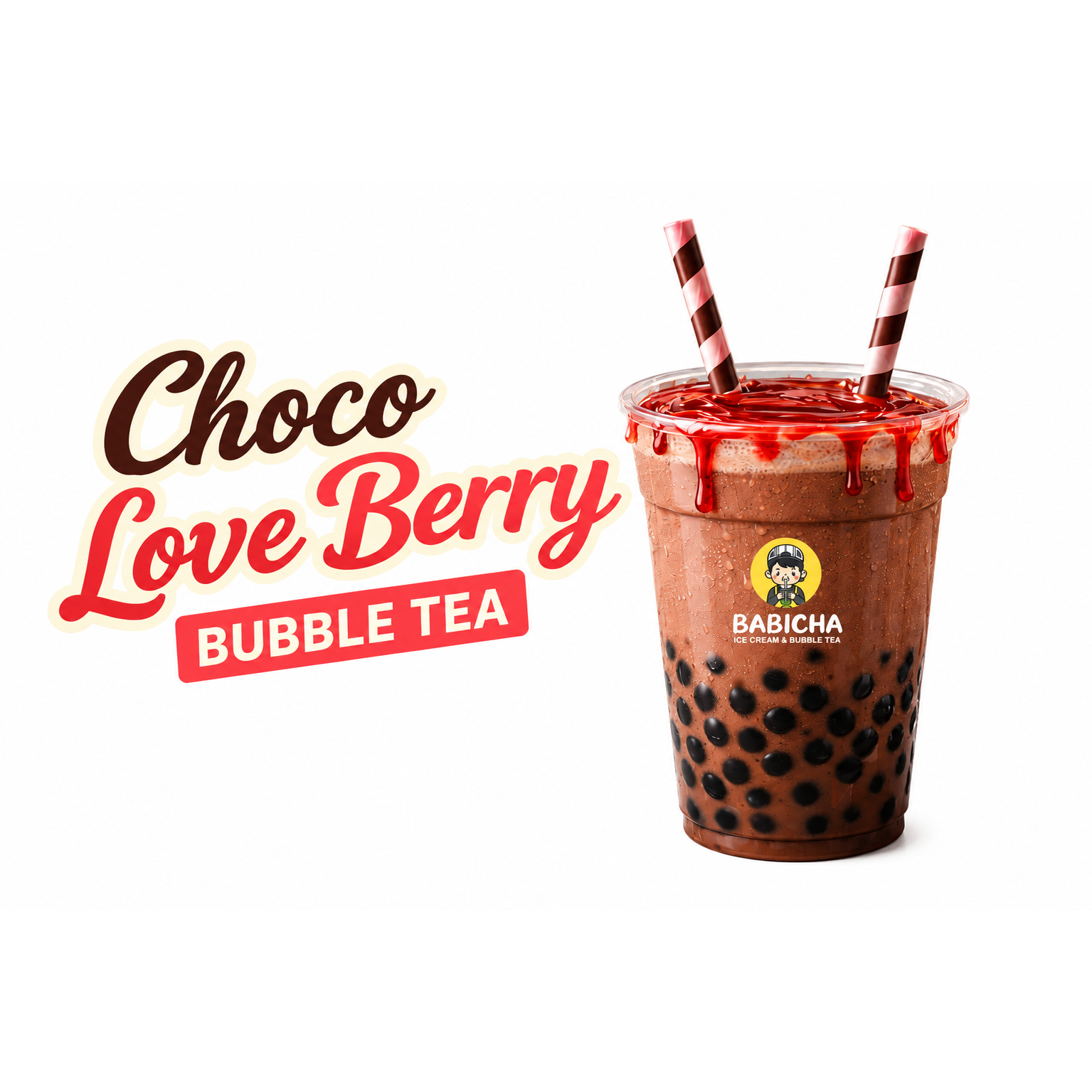 CHOCO LOVE BERRY at BABICHA (ICE CREAM & BUBBLE TEA)