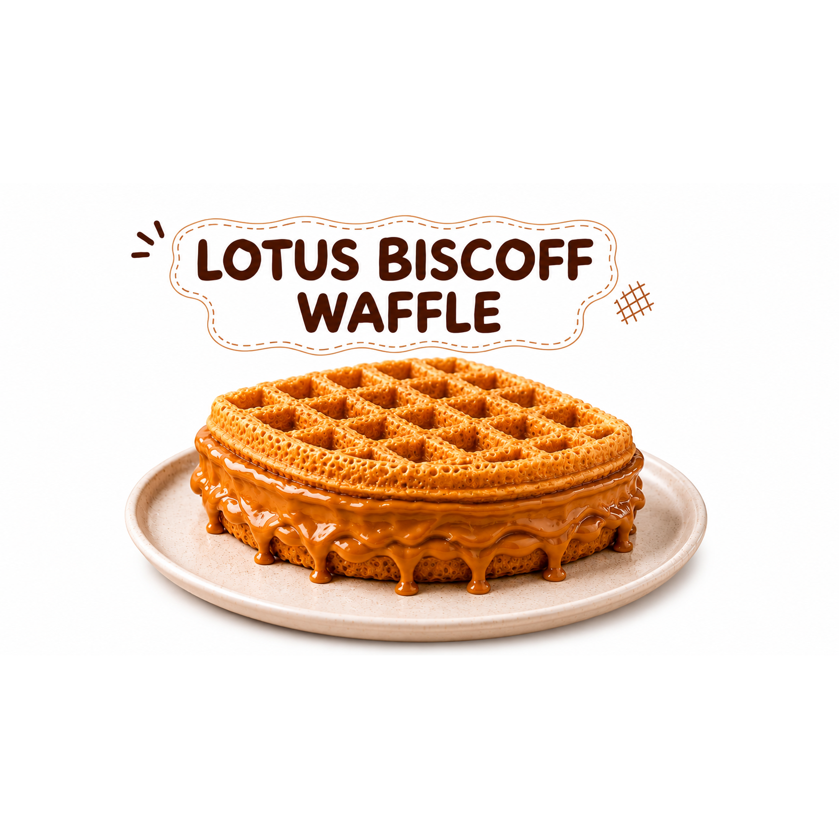 Lotus Biscoff Waffle at BABICHA (ICE CREAM & BUBBLE TEA)