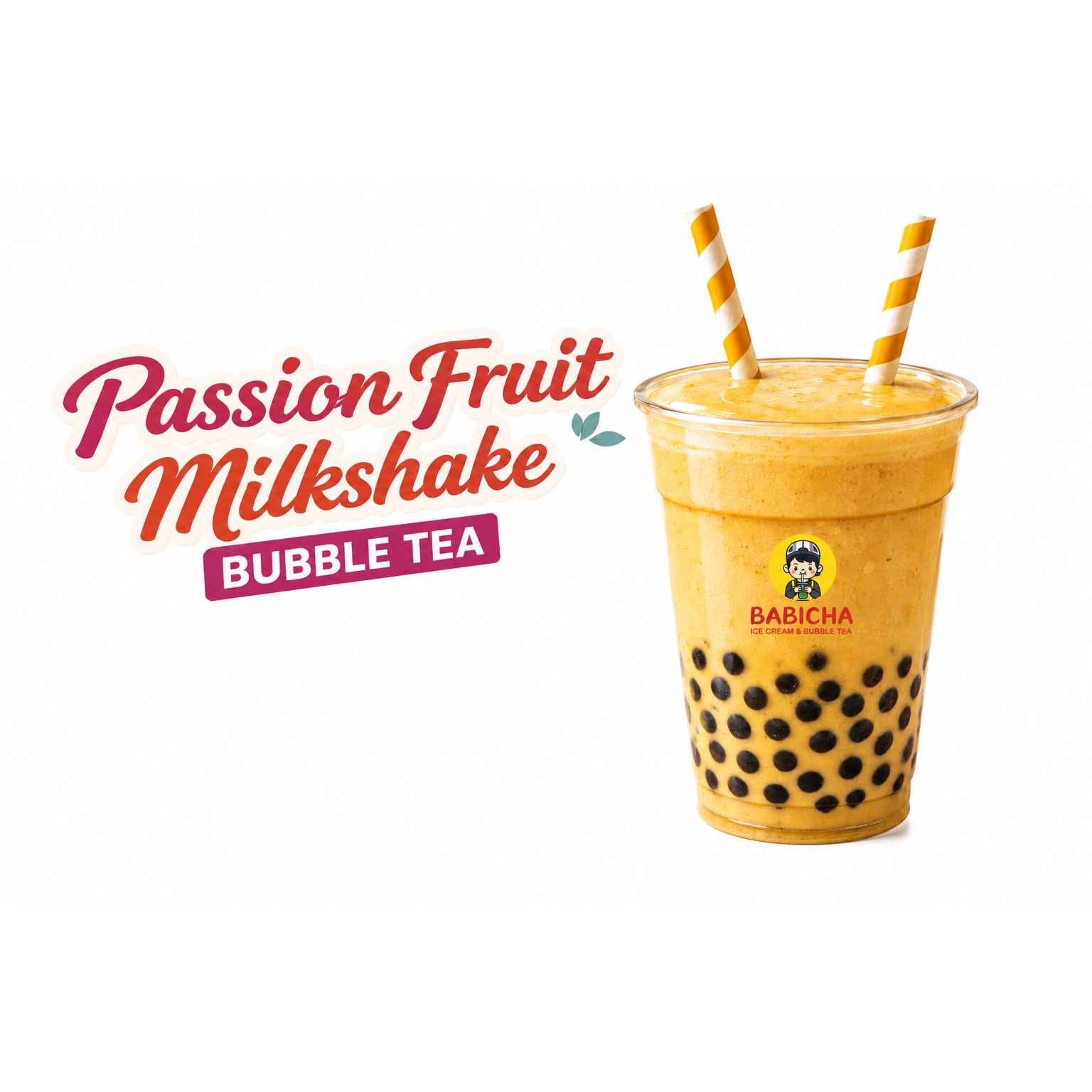 PASSION FRUIT MILK SHAKE at BABICHA (ICE CREAM & BUBBLE TEA)