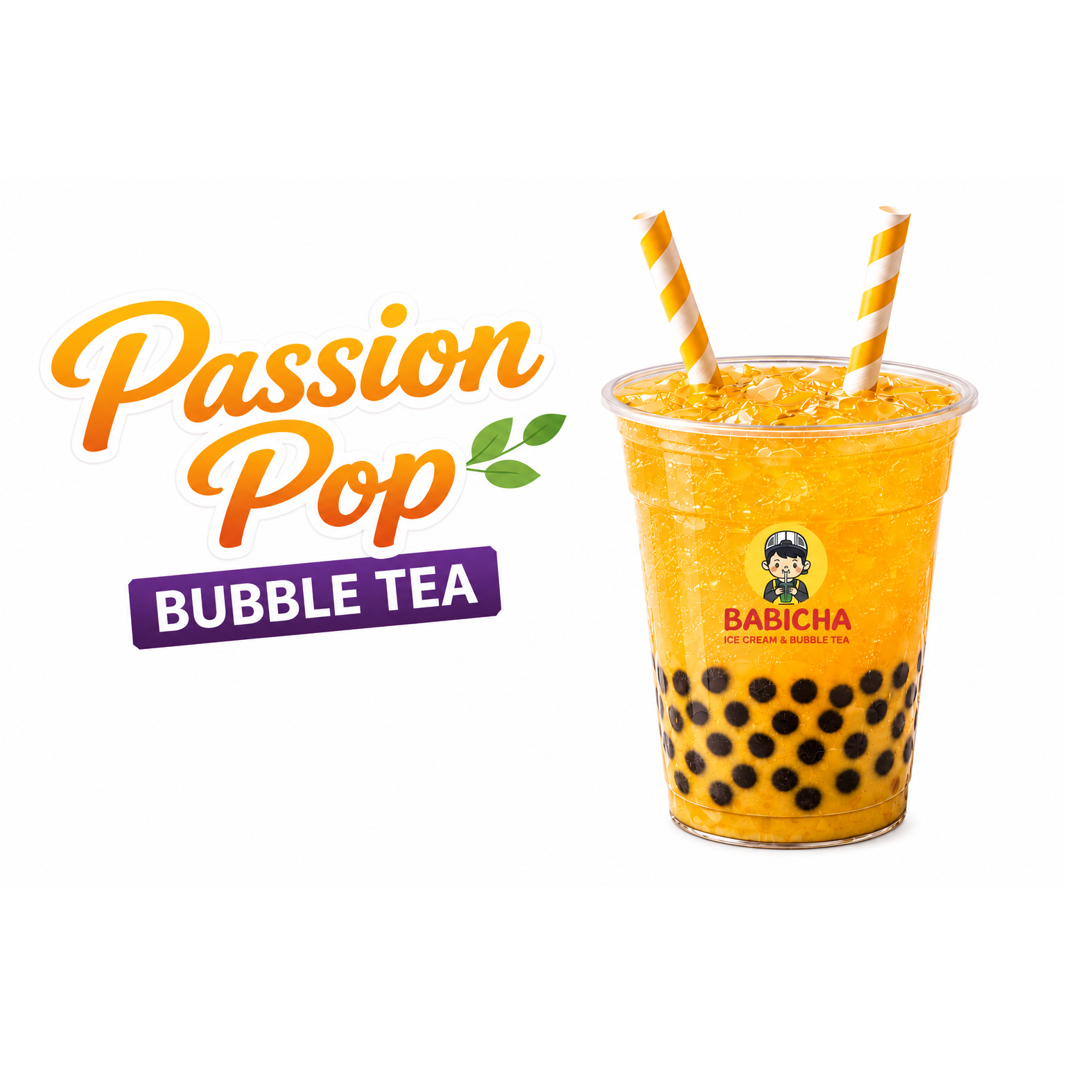PASSION POP at BABICHA (ICE CREAM & BUBBLE TEA)