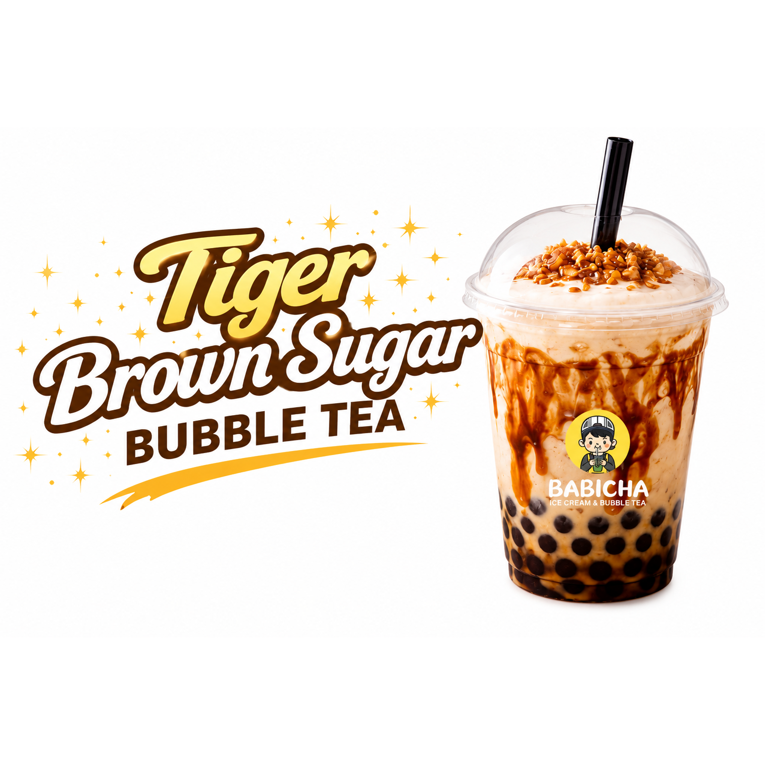 TIGER BROWN SUGAR at BABICHA (ICE CREAM & BUBBLE TEA)