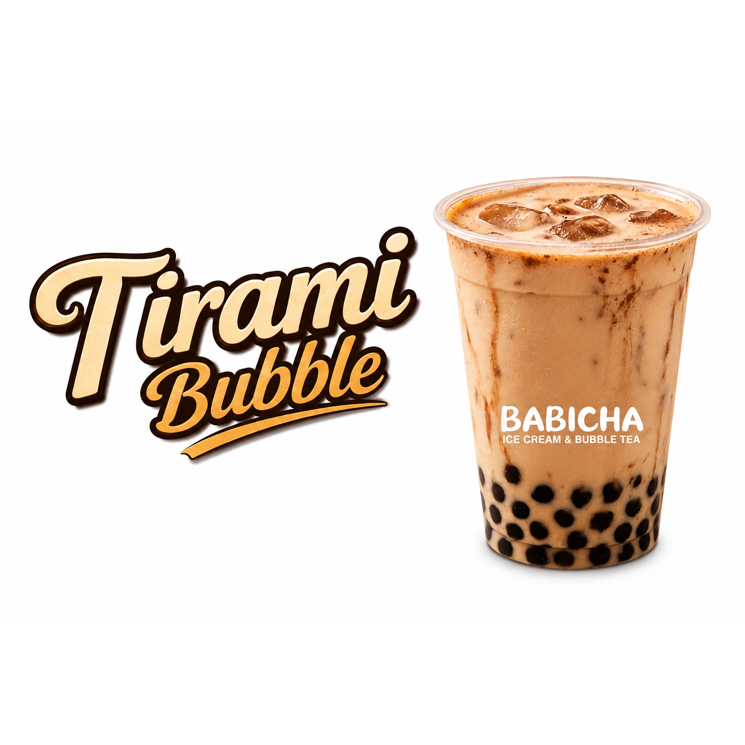 TIRAMI BUBBLE at BABICHA (ICE CREAM & BUBBLE TEA)