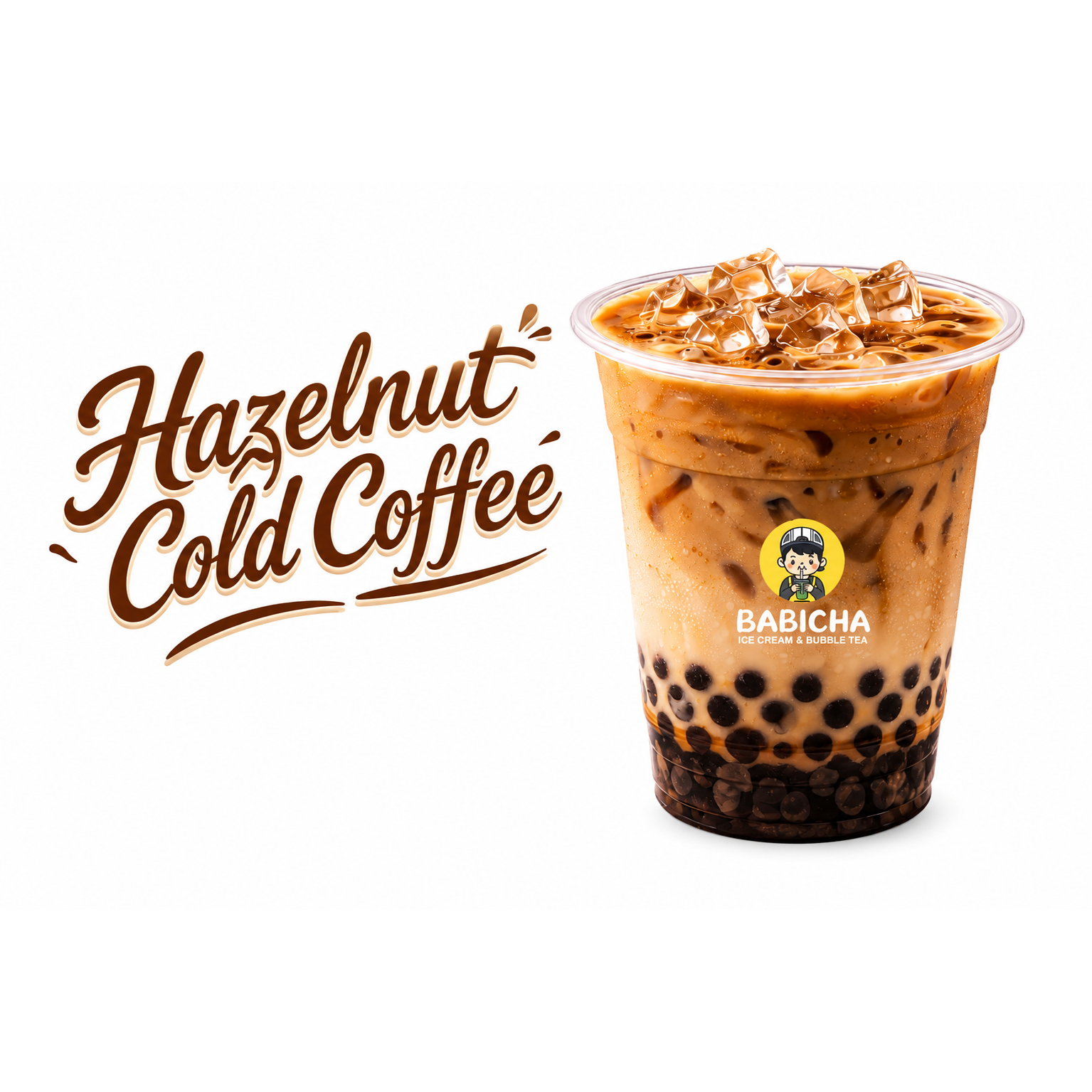 HAZELNUT COLD COFFEE at BABICHA (ICE CREAM & BUBBLE TEA)
