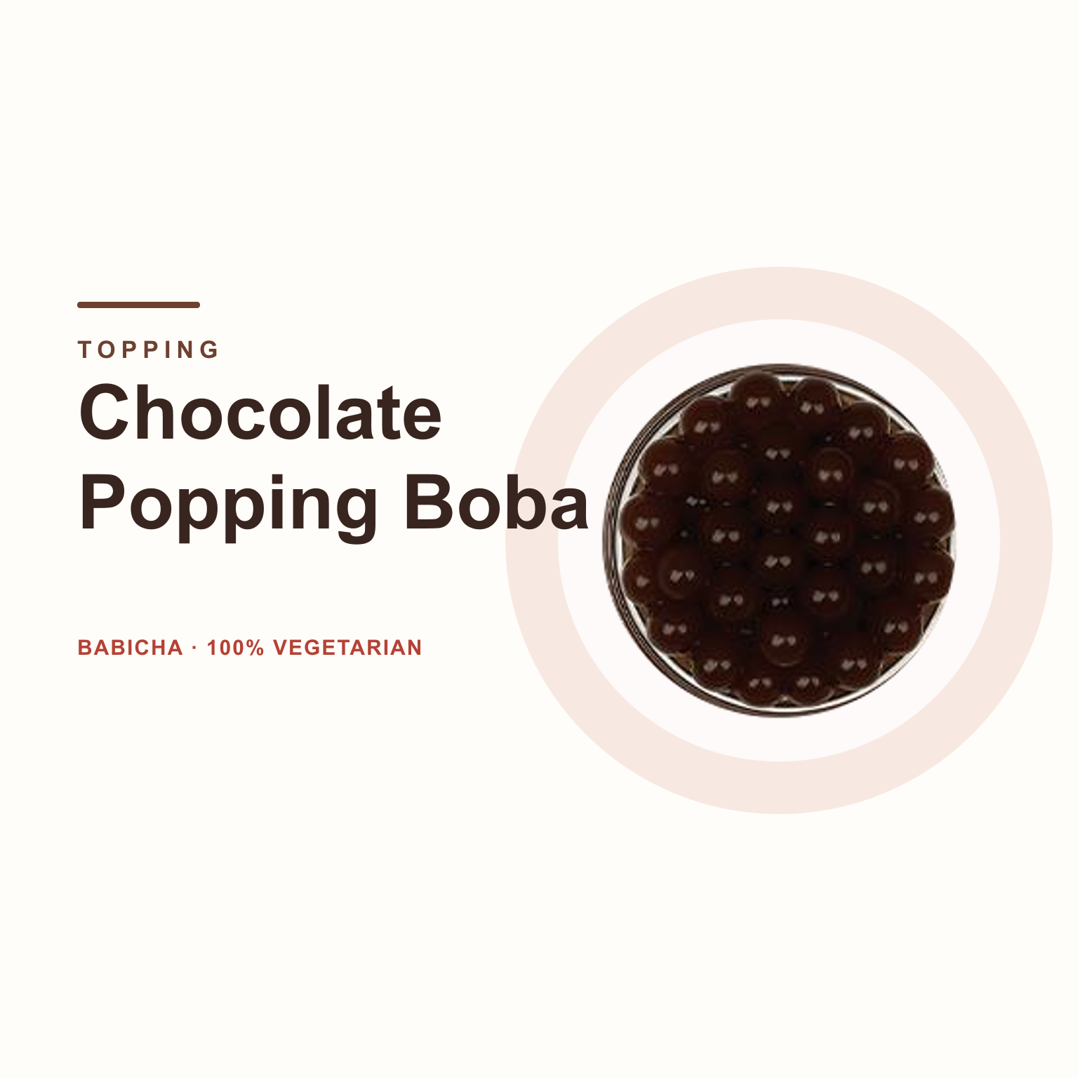 Chocolate Popping Boba at BABICHA (ICE CREAM & BUBBLE TEA)