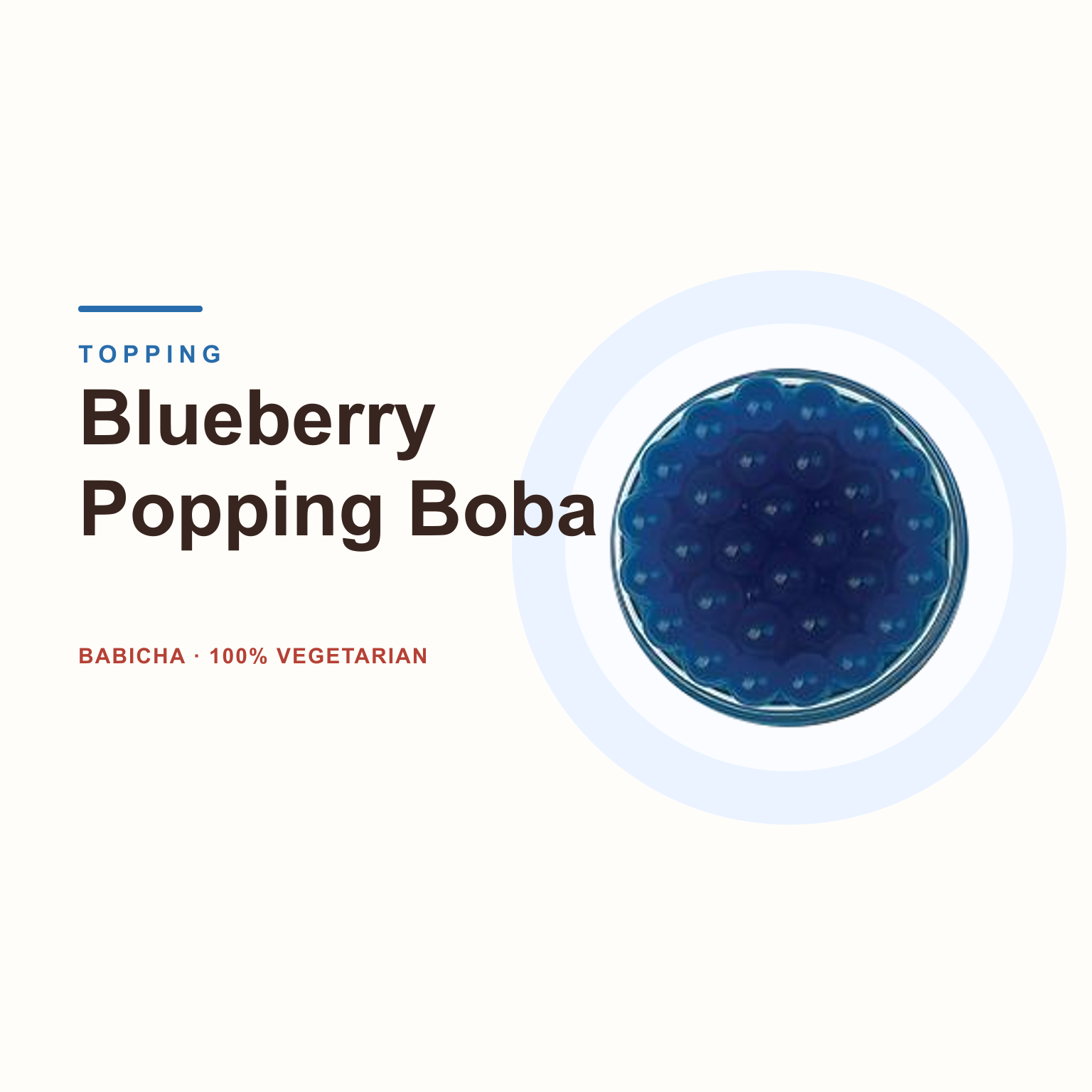 Blueberry Popping Boba at BABICHA (ICE CREAM & BUBBLE TEA)